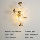 GobekUsa Modern Ginkgo Leaf LED Chandelier Dining Room Lighting