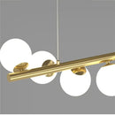 GobekUsa Glass Ball Gold Chandelier: Nordic Style Dining Room Kitchen Lighting