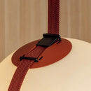 GobekUsa Glass Ball LED Pendant Light - Black Orange, Trendy Design for Indoor Lighting