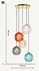 GobekUsa Glass Ball Lustre Pendant Lights - Modern Kitchen Hanging Fixture