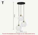 GobekUsa Glass Ball Lustre Pendant Lights - Modern Kitchen Hanging Fixture