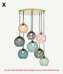 GobekUsa Glass Ball Lustre Pendant Lights - Modern Kitchen Hanging Fixture