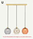 GobekUsa Glass Ball Lustre Pendant Lights - Modern Kitchen Hanging Fixture