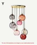 GobekUsa Glass Ball Lustre Pendant Lights - Modern Kitchen Hanging Fixture