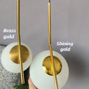 GobekUsa Glass Ball Pendant Light Fixture Modern Hanging Lamp for Bedroom Dining Room