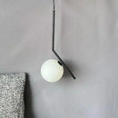 GobekUsa Glass Ball Pendant Light Fixture Modern Hanging Lamp for Bedroom Dining Room