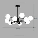 GobekUsa Glass Ball Pendant Lights Modern Nordic Chandelier LED Living Room Decor