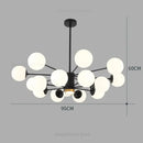 GobekUsa Glass Ball Pendant Lights Modern Nordic Chandelier LED Living Room Decor