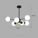 GobekUsa Glass Ball Pendant Lights Modern Nordic Chandelier LED Living Room Decor