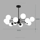 GobekUsa Glass Ball Pendant Lights Modern Nordic Chandelier LED Living Room Decor