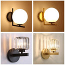 GobekUsa Glass Ball LED Wall Lamp for Corridor Bedroom Living Room Décor