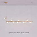 GobekUsa Glass Black Chandelier Pendant Lamp Nordic Modern Living Room Light