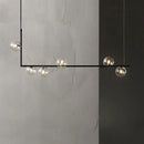 GobekUsa Glass Black Chandelier Pendant Lamp Nordic Modern Living Room Light