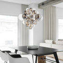 GobekUsa Glass Bubble Ceiling Chandelier LED Living Room Bedroom Decor Minimalist Hanging Lamp