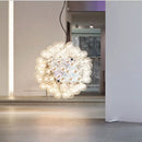 GobekUsa Glass Bubble LED Hanging Lamp for Bedroom Living Room Bar Villa