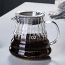 Modern glass coffee carafe kitchen pour over pot with metallic lid by Decorbites