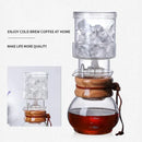 GobekUsa Glass Coffee Kettle Dripper Pot Cold Brew Ice Dripper 400ml Coffee Maker