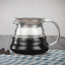 Modern glass coffee pot with stainless steel lid for kitchen dining by Decorbites