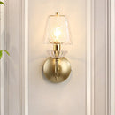GobekUsa Modern Glass Conical Sconce: Gold Wall Mounted Lamp for Great Rooms