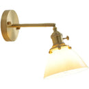 GobekUsa Glass Copper LED Wall Lights Modern Style for Indoor Bedroom Living Room