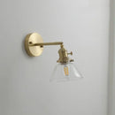 GobekUsa Glass Copper LED Wall Lights Modern Style for Indoor Bedroom Living Room