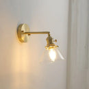 GobekUsa Glass Copper LED Wall Lights Modern Style for Indoor Bedroom Living Room