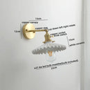 GobekUsa Glass Copper LED Wall Lights Modern Style for Indoor Bedroom Living Room