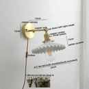 GobekUsa Glass Copper LED Wall Lights Modern Style for Indoor Bedroom Living Room