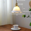 GobekUsa Glass Copper Pendant Light Modern LED Hanging Light for Home Decor