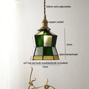 GobekUsa Glass Copper Pendant Light Modern LED Hanging Light for Home Decor
