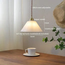 GobekUsa Glass Copper Pendant Light Modern LED Hanging Light for Home Decor