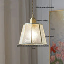 GobekUsa Glass Copper Pendant Light Modern LED Hanging Light for Home Decor