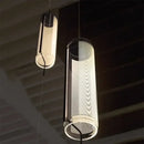 GobekUsa Glass Cylinder Chandelier: Sleek Indoor Lighting for Living Room & Dining Room