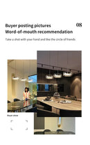 GobekUsa Modern Glass Dining Table Pendant Light