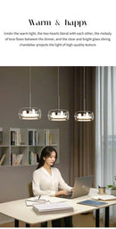 GobekUsa Modern Glass Dining Table Pendant Light