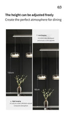 GobekUsa Modern Glass Dining Table Pendant Light