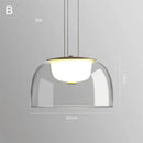 GobekUsa Glass Pendant Lights Simple Indoor Home Decor Lighting for Living Room and Dining Room