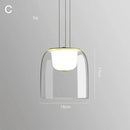 GobekUsa Glass Pendant Lights Simple Indoor Home Decor Lighting for Living Room and Dining Room