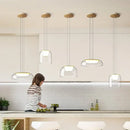 GobekUsa Glass Pendant Lights Simple Indoor Home Decor Lighting for Living Room and Dining Room
