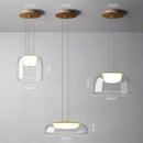 GobekUsa Glass Pendant Lights Simple Indoor Home Decor Lighting for Living Room and Dining Room