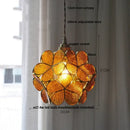 GobekUsa Glass Flower LED Pendant Light Fixture for Modern Luxury Home Decor