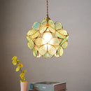 GobekUsa Glass Flower LED Pendant Light Fixture for Modern Luxury Home Decor