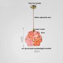 GobekUsa Glass Flower LED Pendant Light Fixture for Modern Luxury Home Decor
