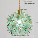 GobekUsa Glass Flower LED Pendant Light Fixture for Modern Luxury Home Decor