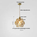 GobekUsa Glass Flower LED Pendant Light Fixture for Modern Luxury Home Decor