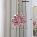 GobekUsa Glass Flower LED Pendant Light Fixture for Modern Luxury Home Decor
