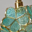 GobekUsa Glass Flower LED Pendant Light Fixture for Modern Luxury Home Decor