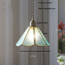 GobekUsa Glass Flower LED Pendant Light Fixture for Modern Luxury Home Decor
