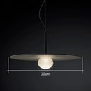 GobekUsa Glass Flying Saucer Chandelier - LED Hardware Pendant Lighting for Living Room