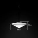 GobekUsa Glass Flying Saucer Chandelier - LED Hardware Pendant Lighting for Living Room